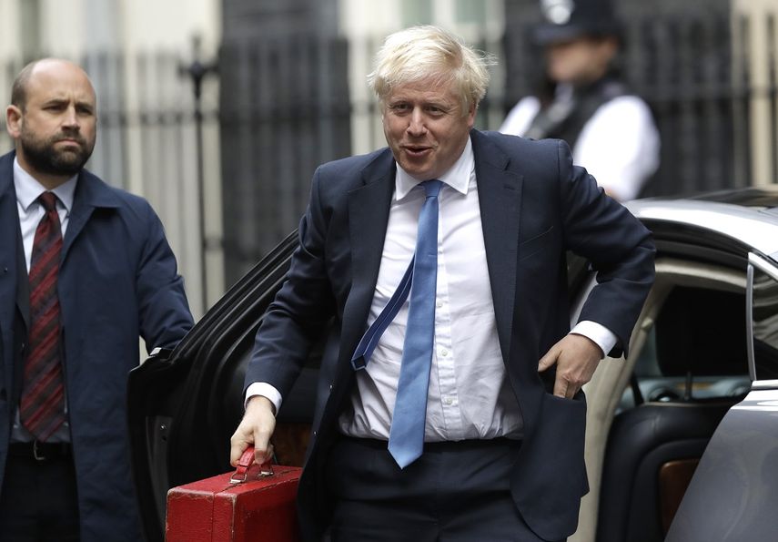 Fotograf&iacute;a del 25 de septiembre de 2019 del primer ministro brit&aacute;nico Boris Johnson, en&nbsp;Downing Street, Londres.
