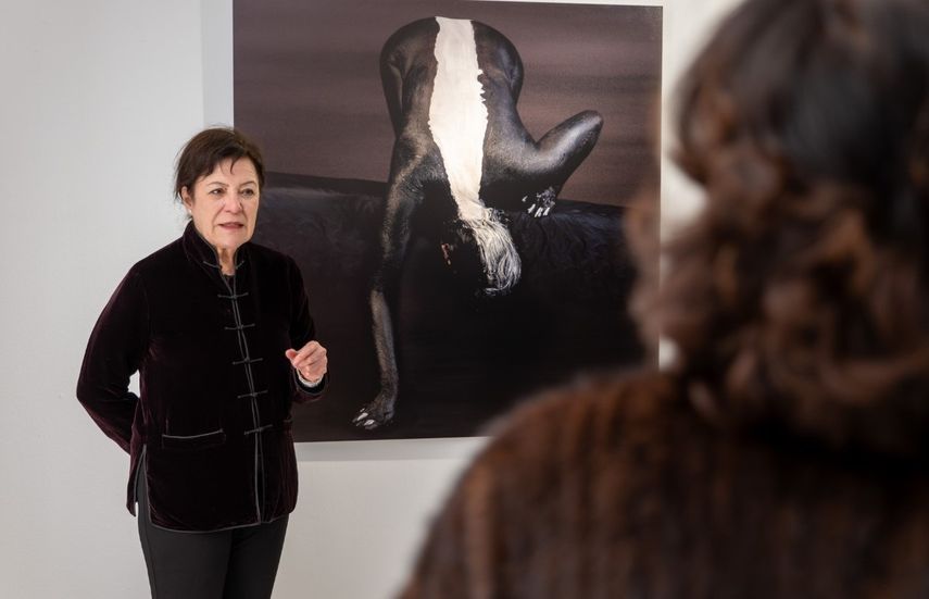 La artista peruana Cecilia Paredes.