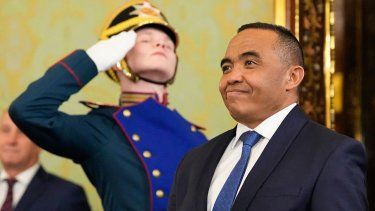 El presidente de Madagascar, Michael Randrianirina, en el Gran Palacio del Kremlin el 19 de febrero de 2026.