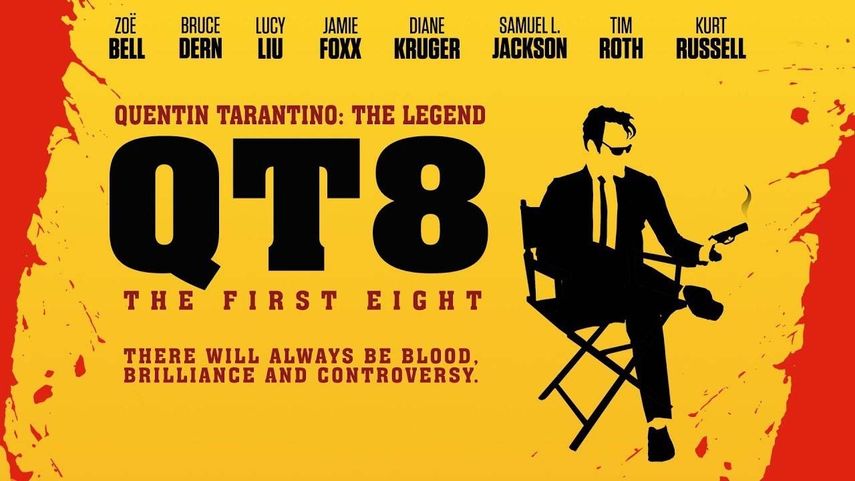 La que no forma parte de QT8: The First Eight es &Eacute;rase una vez en... Hollywood, la celebrada novena pel&iacute;cula del realizador, que ha recaudado hasta la fecha 368 millones de d&oacute;lares en la taquilla de todo el mundo.