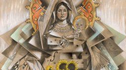 Mother de Cuba es una de las 50 obras que conforman una serie del pintor Lastres.