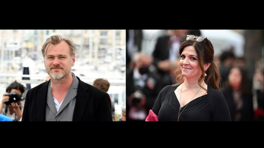 El director Christopher Nolan posa en el Festival de Cine de Cannes, en el sur de Francia, el 12 de mayo de 2018. La actriz y directora francesa Agnes Jaoui llega para la proyección de la película The Innocent (LInnocent) durante la edición 75 del Festival de Cine de Cannes el 24 de mayo de 2022.