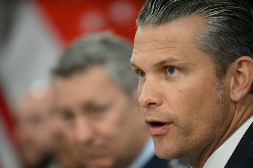 El jefe del Pentágono, Pete Hegseth. 