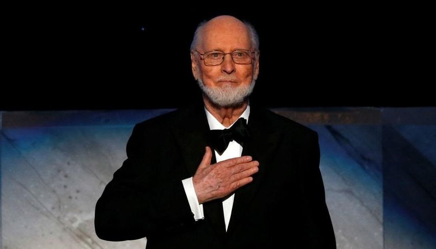 El compositor John Williams, sobre el escenario.