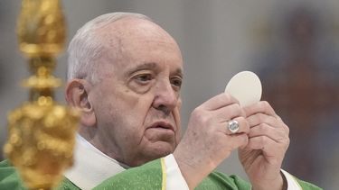 El papa Francisco en la Basílica de San Pedro en la Ciudad del Vaticano el 23 de enero del 2022.&nbsp;