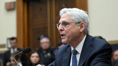 El fiscal general Merrick Garland en el Congreso de Estados Unidos. 