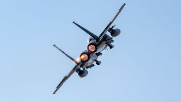 Avión F-15E Strike Eagles de la Fuerza Aérea de Estados Unidos.