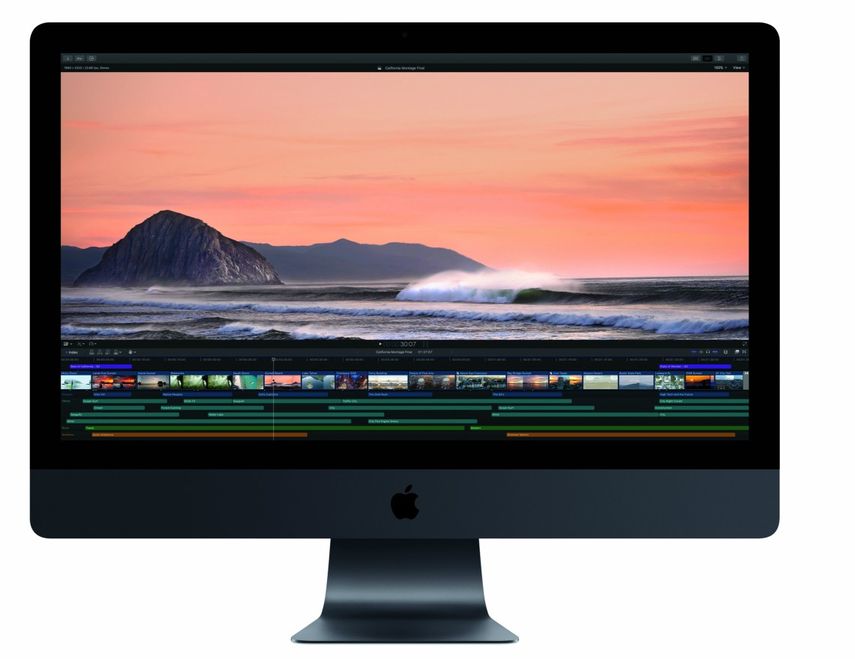 Con su formato de 27 pulgadas, el iMac Pro se adapta a las exigencias de los diseñadores gráficos en 3D o de los cineastas. 