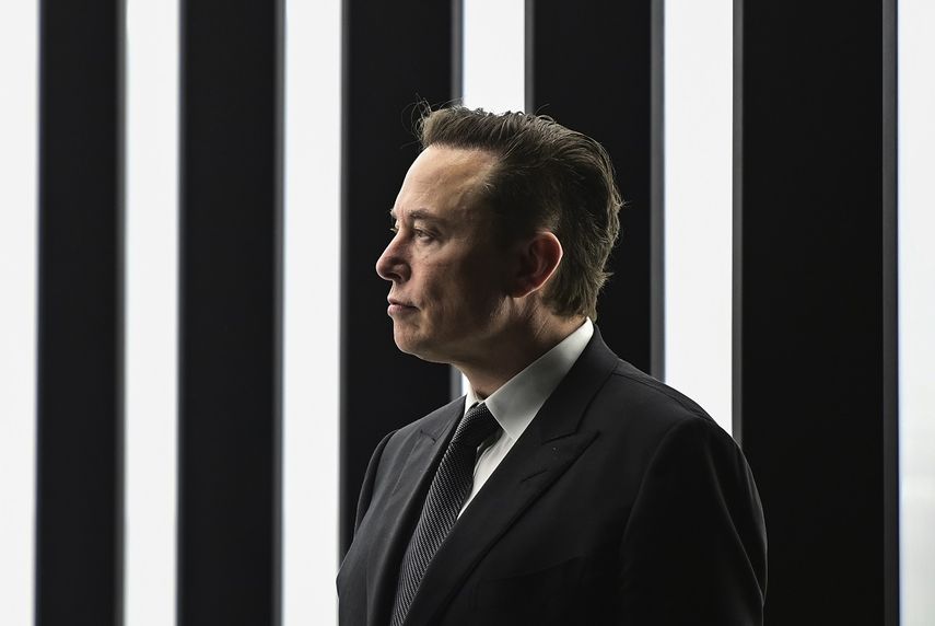 En esta imagen de archivo, Elon Musk, director general de Tesla, durante la inauguración de una fábrica de la automotriz en en Gruenheide, Alemania, el 22 de marzo de 2022.&nbsp;