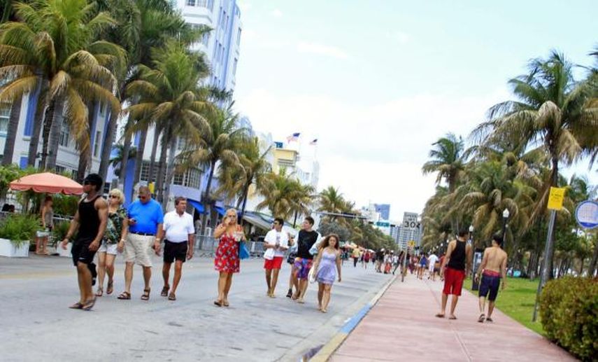 Una toma de las calles de Miami Beach. (Archivo)