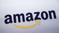 El logo de Amazon en una conferencia de prensa en Nueva York, el 28 de septiembre de 2011.