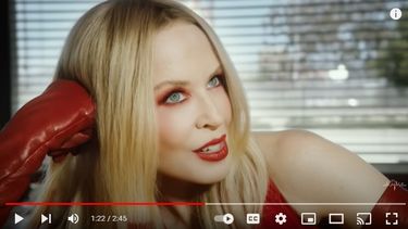 La cantante Kylie Minogue.