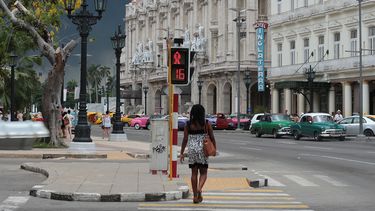 Una calle en el centro de La Habana, Cuba.