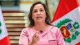 Esta fotografía, difundida por la oficina de prensa de la Presidencia del Perú, muestra a la presidenta Dina Boluarte durante un mensaje a la nación en el Palacio de Gobierno de Lima el 25 de marzo de 2025. Boluarte convocó a elecciones presidenciales y legislativas para el 12 de abril de 2026, lo que marca el inicio formal del proceso electoral, al que no podrá presentarse como candidata. (Foto de Jhonel Rodríguez Robles / Presidencia del Perú / AFP)