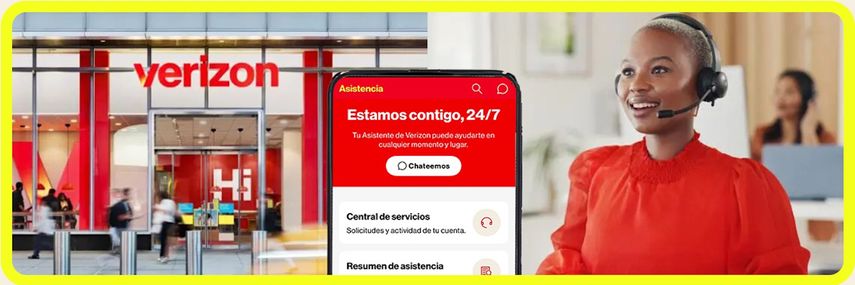 Servicio al cliente de Verizon.&nbsp;