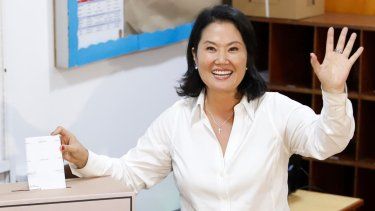 La candidata presidencial Keiko Fujimori.&nbsp;