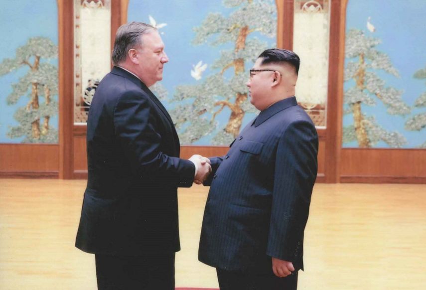 El secretario de Estado de EEUU, Mike Pompeo, y el líder norcoreano, Kim Jong-un, sostuvieron un encuentro en Semana Santa en Corea del Norte.