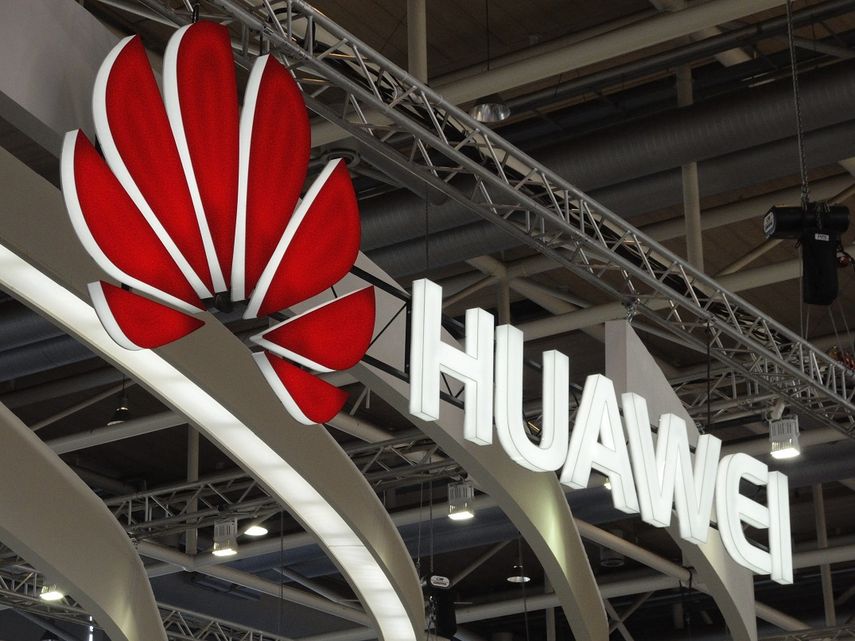 Logotipo de la empresa china Huawei Technologies Company.