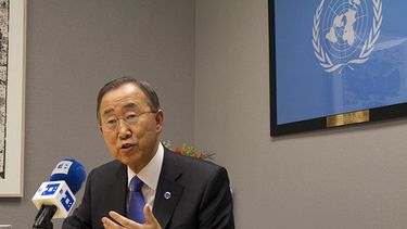El secretario general de Naciones Unidas, Ban Ki-Moon. EFE/Miguel Rajmil.