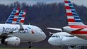 Aviones de American Airlines están estacionados en el Aeropuerto Internacional de Pittsburgh.