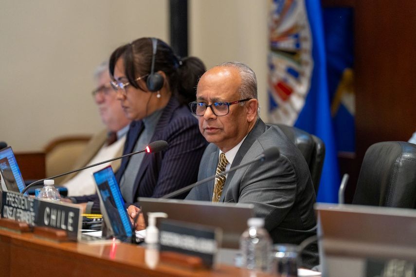 El secretario general de la OEA, Albert Ramdin.