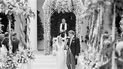 Tricia Nixon, hija del presidente Nixon, el día de su boda con Edward Finch Cox, en una ceremonia realizada en la Casa Blanca el 12 de junio de 1971. 