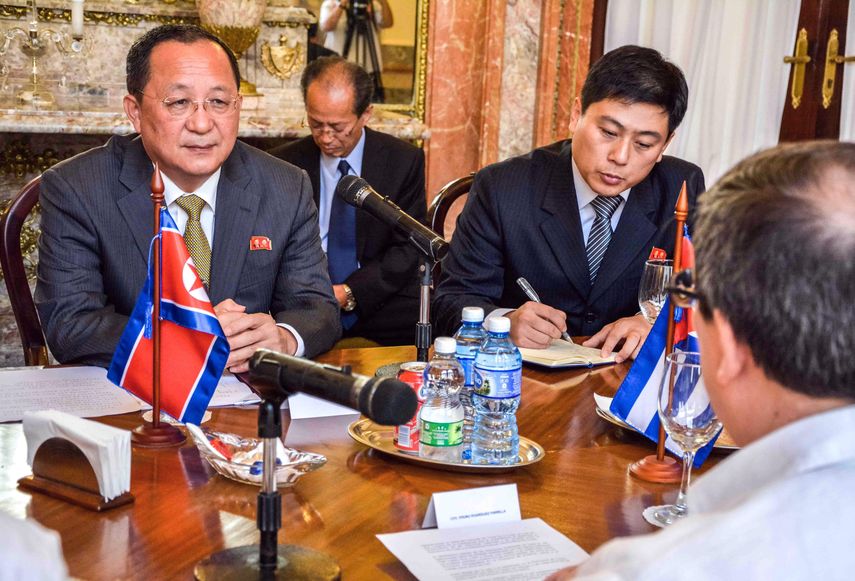 El pasado miércoles, Ri Yong-ho mantuvo conversaciones bilaterales con su homólogo cubano, Bruno Rodríguez&nbsp;&nbsp;