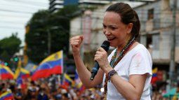 María Corina Machado pronuncia un discurso en la avenida Cuba de Ciudad de Panamá en Panamá, el 23 de mayo de 2026. María Corina Machado pronuncia un discurso en la avenida Cuba de Ciudad de Panamá en Panamá, el 23 de mayo de 2026.