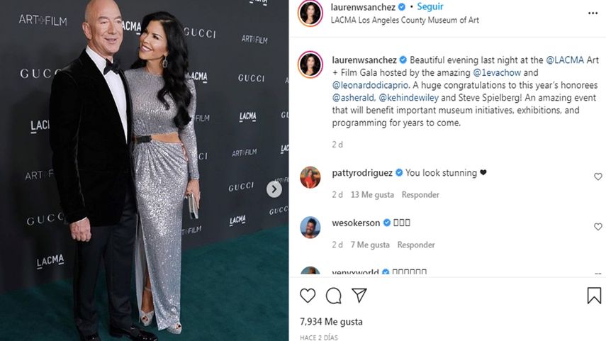 Jeff Bezos y Lauren Sánchez