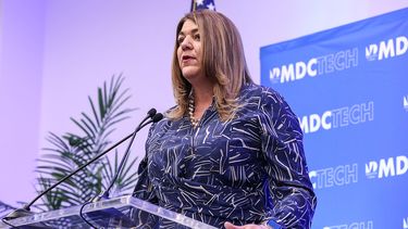 La presidenta del MDC, Madeline Pumariega.