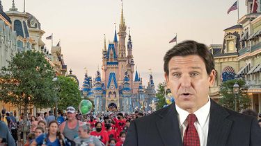 El gobernador de Florida, Ron DeSantis, y Disney discrepan.