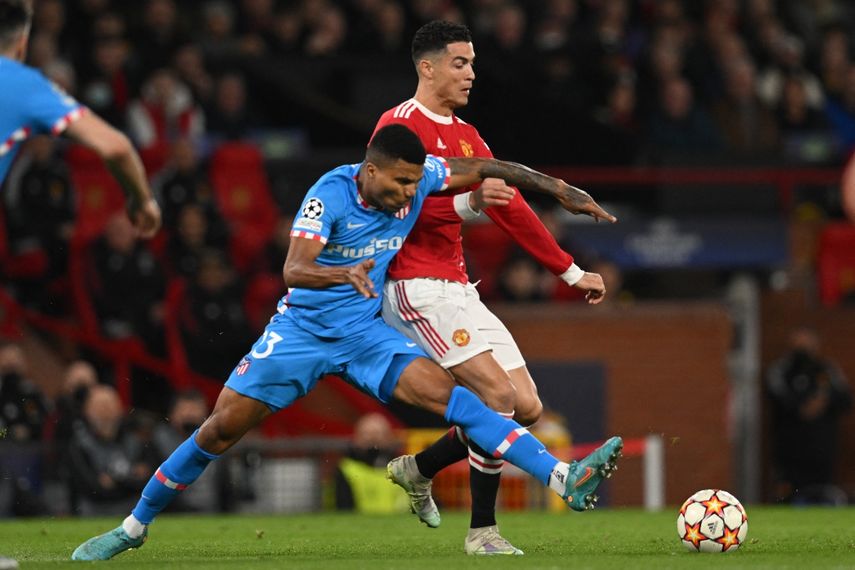 EL portugués Cristiano Ronaldo estuvo eclipsado en el partido de vuelta entre Manchester United y Atlético de Madrid, en el que los colchoneros resultaron ganadores y clasificados a cuartos de final en Champions League