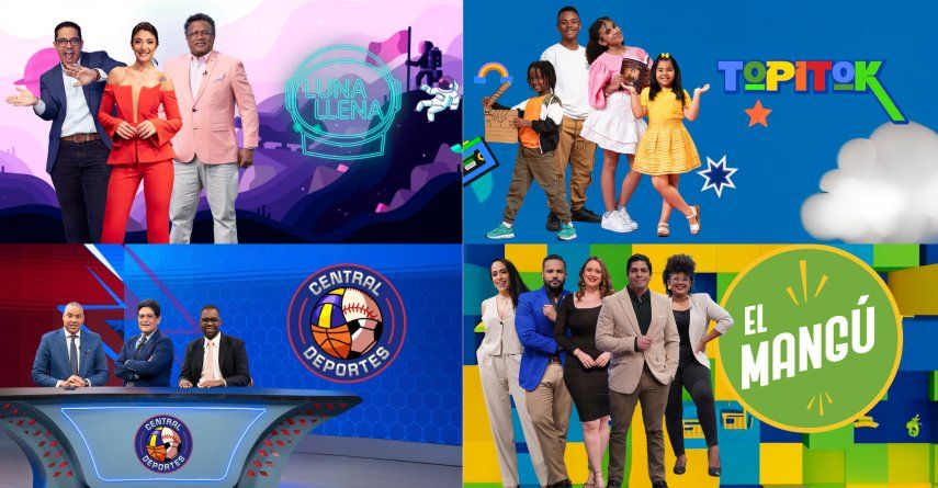 Parte de la nueva programación de Televisión Dominicana.&nbsp;