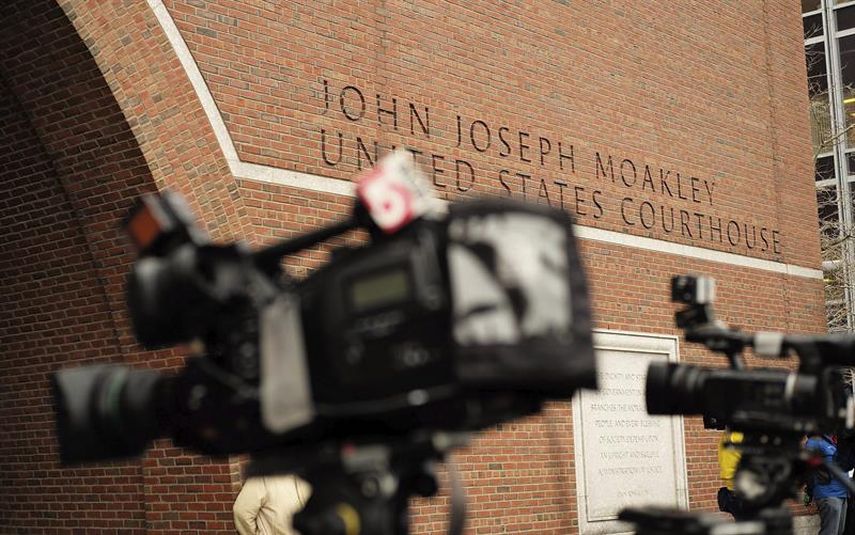 Vista de la fachada de la corte federal Joseph Moakley, en Boston, Massachusetts, Estados Unidos. (EFE)