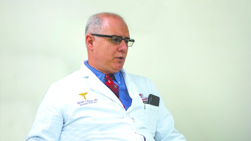 El médico cubano Alfredo Melgar.