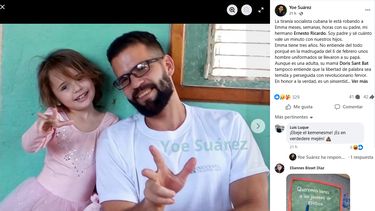 CAPTURA DE PANTALLA: Fotografía publicada por el periodista y activista, Yoe Suárez, en su cuenta de Facebook&nbsp;