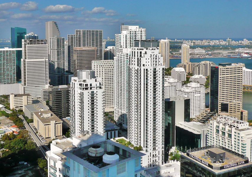 Vista parcial del centro de Miami.