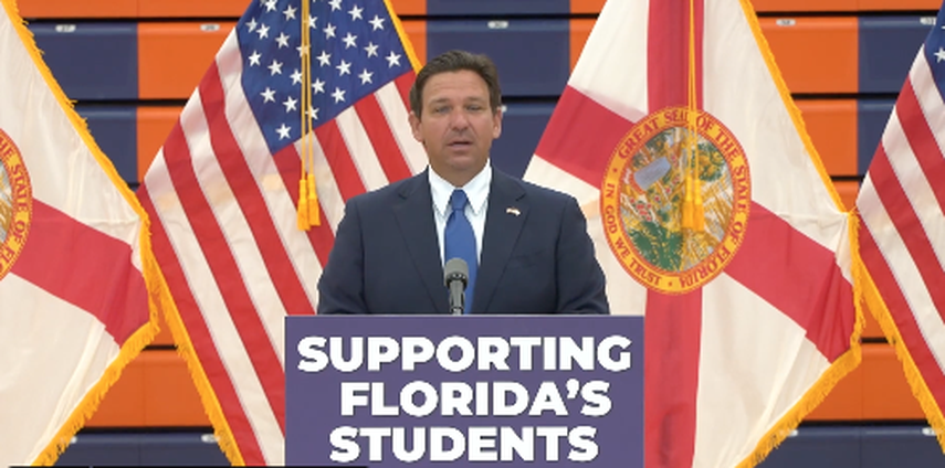 Ron DeSantis, gobernador de Florida.&nbsp;