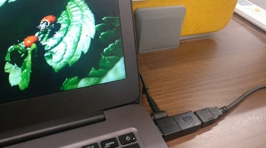 Cable USB bloquea o destruye un ordenador como protección en caso de robo
