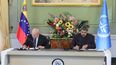 &nbsp;Karim Khan, fiscal general de la Corte Penal Internacional (CPI) en una reunión en Miraflores con Nicolás Maduro fortaleciendo “la cooperación” en 2023