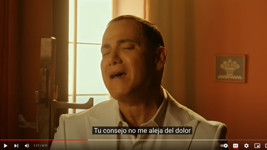 Víctor Manuelle en el videoclip del tema Cosas del amor, que grabó a dúo en versión salsa con Tito Nieves.&nbsp;