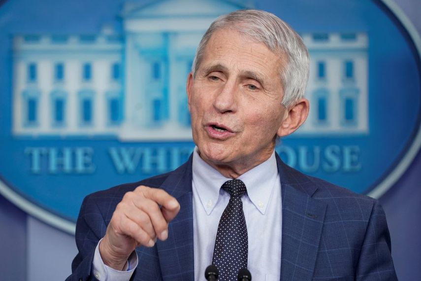 El doctor Anthony Fauci habla durante una conferencia de prensa en la Casa Blanca el 1 de diciembre de 2021.&nbsp;