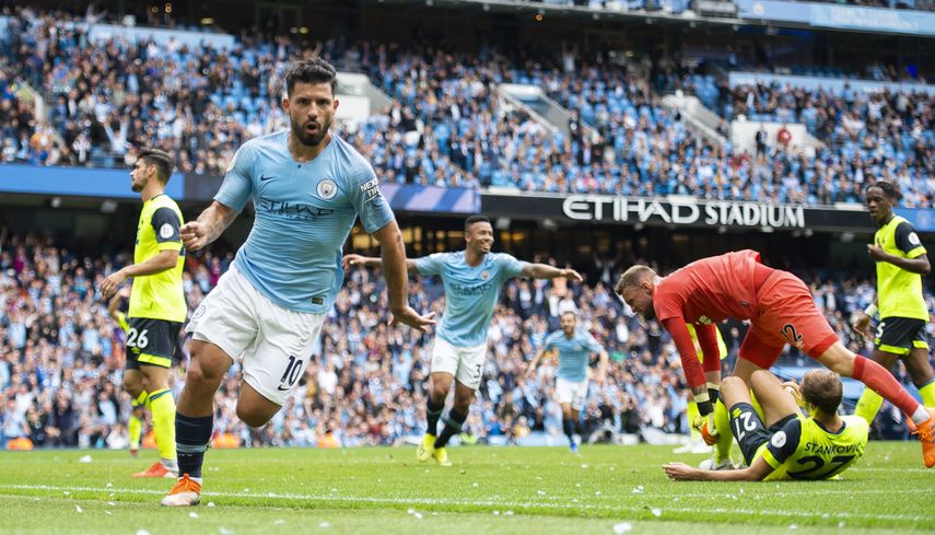 Agüero llegó a 146 goles en la Premier League entrando en el top 10 de máximos artilleros en el torneo inglés.