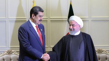 El dictador de Venezuela Nicol&aacute;s Maduro y el presidente de Ir&aacute;n Has&aacute;n Rohani.