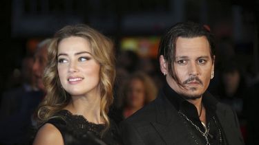 Amber Heard&nbsp;y&nbsp;Johnny Depp&nbsp;en 2015, durante la premiere de la pel&iacute;cula Black Mass, realizada en Londres.&nbsp;