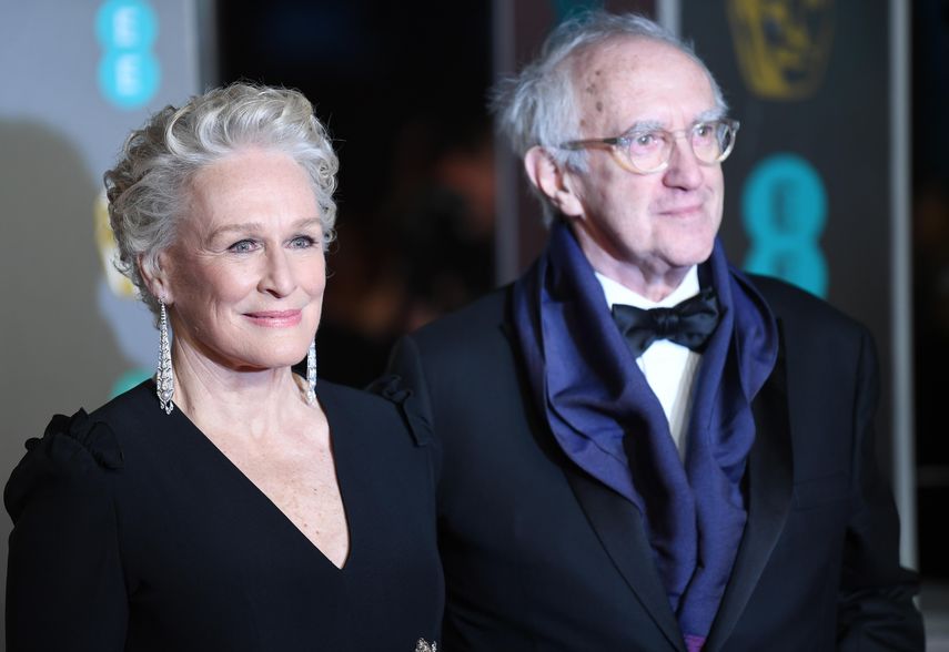 La actriz Glenn Close junto a su esposo.