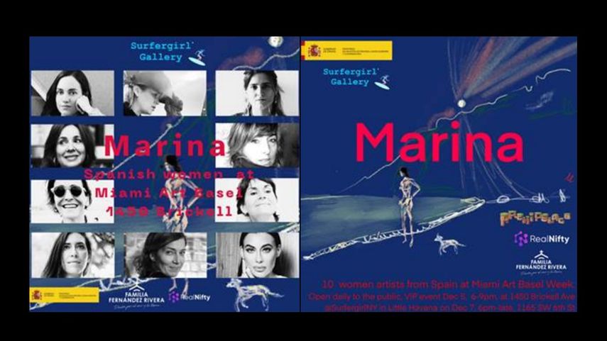 La exhibición Marina se presenta en el Miami Art Basel 2023.