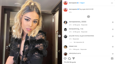 Danna Paola aparece con una imagen ruda que cautiva&nbsp;