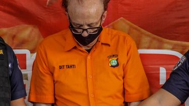 Francois Camille Abello, 65, durante una conferencia de prensa en Jakarta.&nbsp;