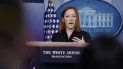 La secretaria de prensa de la Casa Blanca Jen Psaki durante un informe a los medios de comunicación, en Washington. La secretaria de prensa de la Casa Blanca Jen Psaki durante un informe a los medios de comunicación, en Washington.